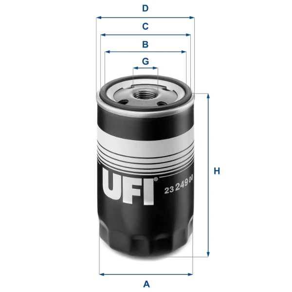 2324900 UFI filtro de óleo