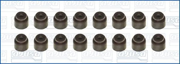 Vedação de válvula (coletor de óleo), admissão/escape, kit para um motor 57031400 Ajusa
