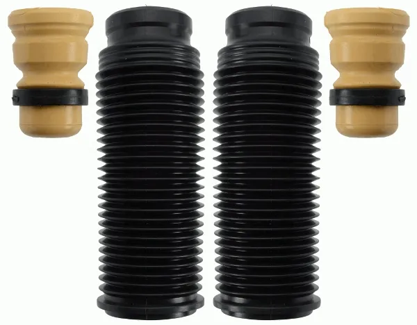 Pára-choque (grade de proteção) de amortecedor traseiro + bota de proteção Volkswagen Touareg I