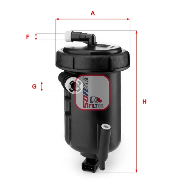 Caixa de filtro de combustível Peugeot Boxer 250