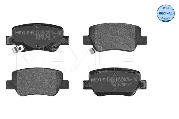 Sapatas do freio traseiras de disco Toyota Avensis III