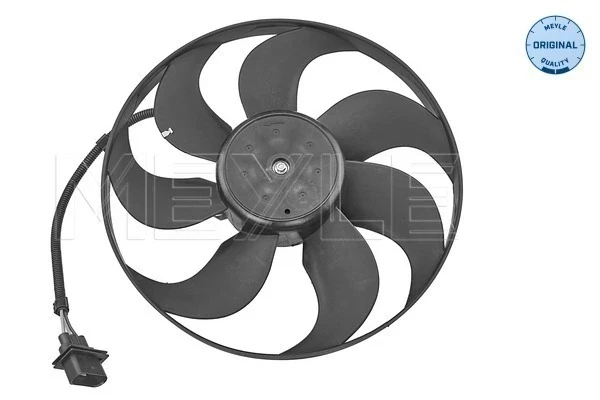 Ventilador elétrico de esfriamento montado (motor + roda de aletas) para Skoda Fabia (6Y3)