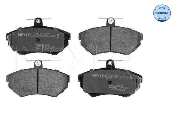 Sapatas do freio dianteiras de disco para Seat Ibiza (6K1)