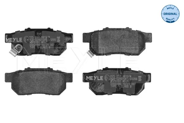 Sapatas do freio traseiras de disco para Honda Civic (EG, EH)