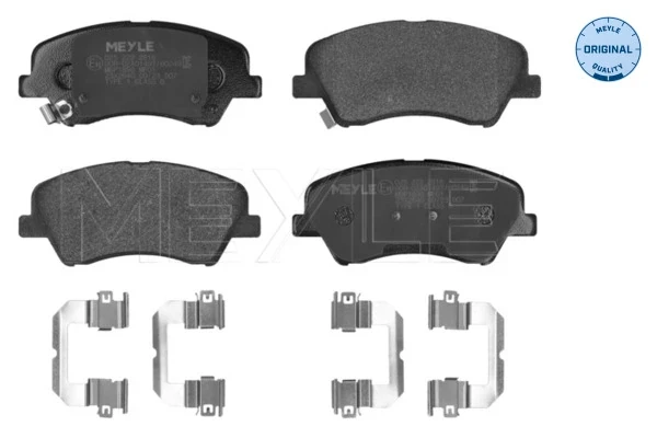 Sapatas do freio dianteiras de disco para Hyundai Accent (RB)