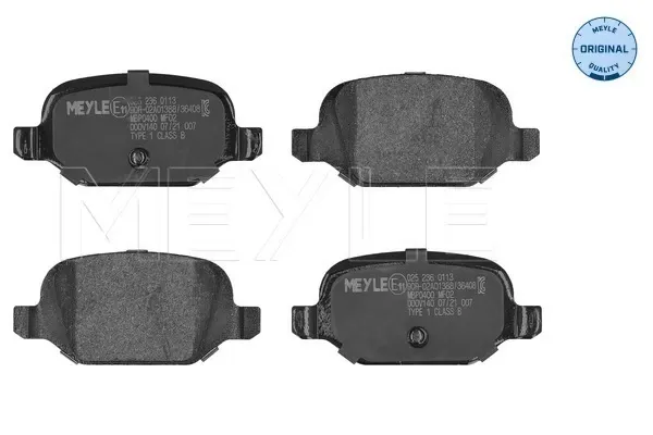 Sapatas do freio traseiras de disco Fiat Punto II