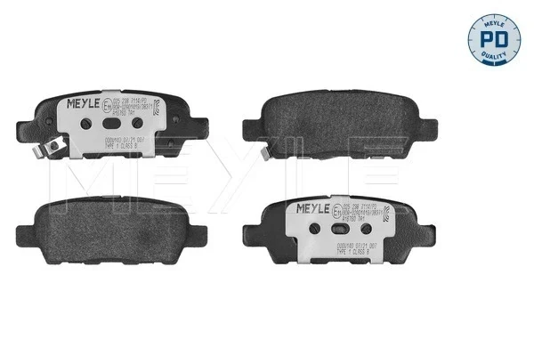 Sapatas do freio traseiras de disco para Nissan Tiida (SC11X)
