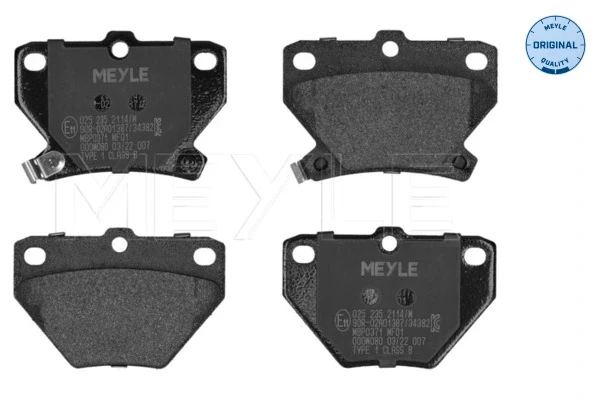Sapatas do freio traseiras de disco para Toyota Yaris (NCP2)