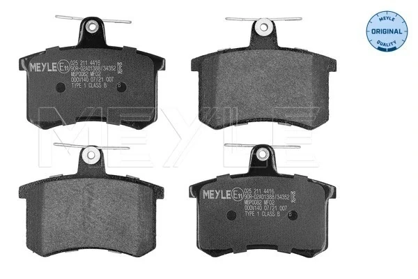 Sapatas do freio traseiras de disco para Alfa Romeo 156 (932)