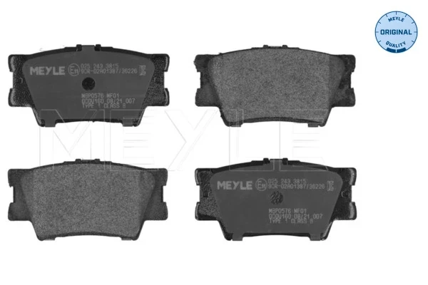 Sapatas do freio traseiras de disco para Toyota Camry (V40)