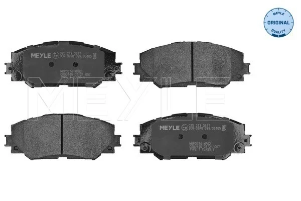 Sapatas do freio dianteiras de disco para Toyota Yaris (P13)