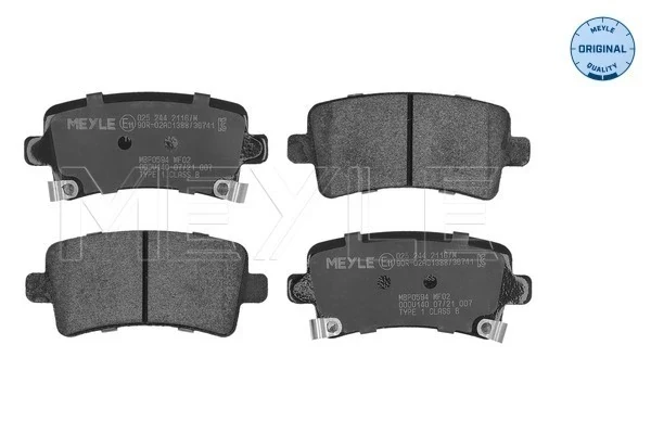 Sapatas do freio traseiras de disco para Opel Insignia (G09)