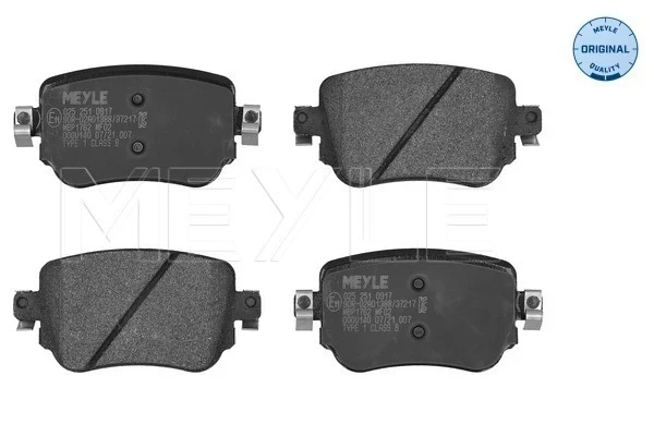 Sapatas do freio traseiras de disco para Volkswagen Caddy (SAB)