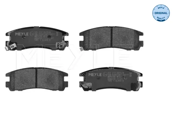Sapatas do freio traseiras de disco Hyundai Galloper JK