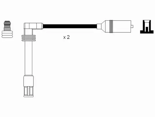 Fios de alta voltagem, kit 2348 NGK