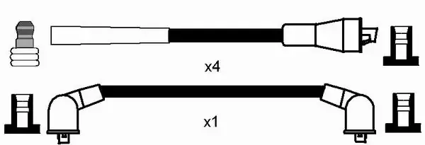 Fios de alta voltagem, kit 8568 NGK