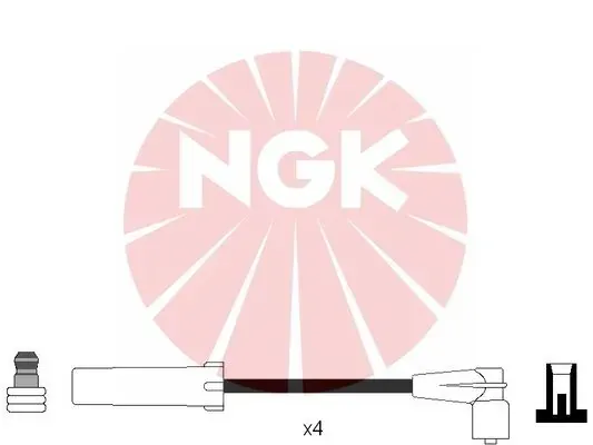 Fios de alta voltagem, kit 4054 NGK