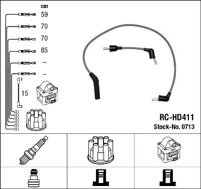 Fios de alta voltagem, kit Hyundai H-1 STAREX Starex