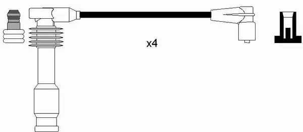 Fios de alta voltagem, kit 8458 NGK