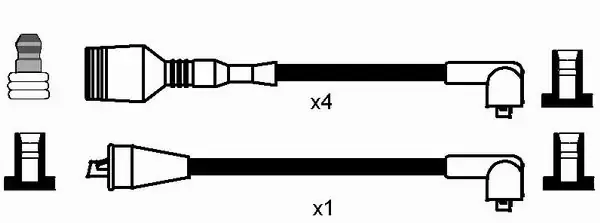 Fios de alta voltagem, kit 8230 NGK