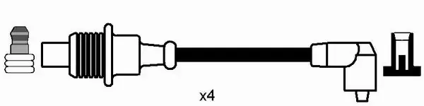 Fios de alta voltagem, kit 7275 NGK