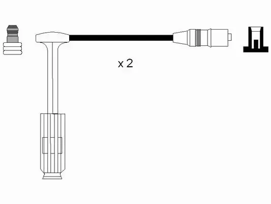 Fios de alta voltagem, kit 0757 NGK