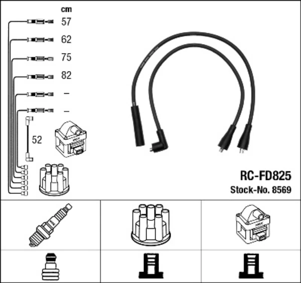 Fios de alta voltagem, kit para Isuzu Trooper (UBS)