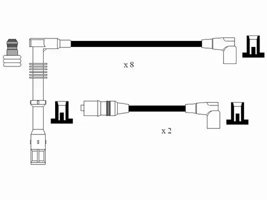 Fios de alta voltagem, kit 0506 NGK