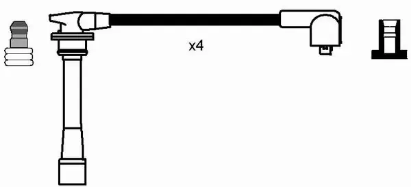 Fios de alta voltagem, kit 0709 NGK