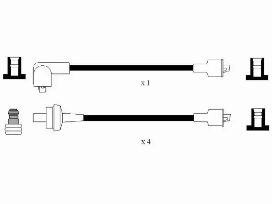 Fios de alta voltagem, kit 7399 NGK