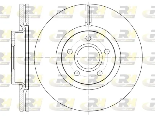 Disco do freio dianteiro Opel Vectra 88, 89