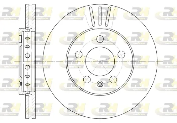 Disco do freio dianteiro Volkswagen Polo 3 6N2