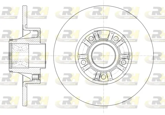 Disco do freio traseiro Renault Trafic 2 FL