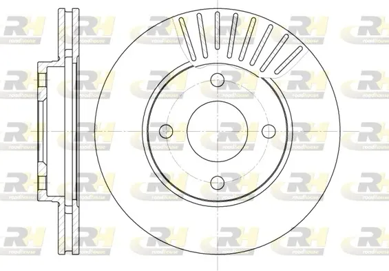 Disco do freio dianteiro Ford Focus 1 DAW, DBW