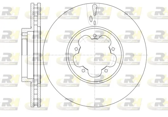 Disco do freio dianteiro Ford Transit 6 V347/8