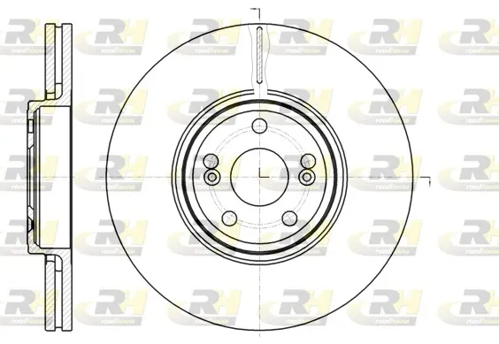Disco do freio dianteiro 6123410 Road House
