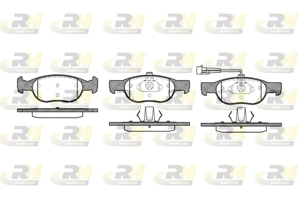 Sapatas do freio dianteiras de disco 258811 Road House
