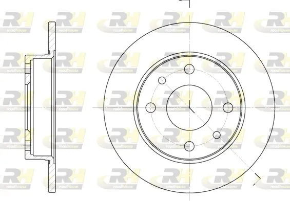 Disco do freio traseiro 611000 Road House