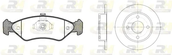 Disco do freio dianteiro DP24002 Brembo