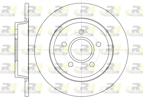 Disco do freio traseiro Ford Focus 2 DA, FFS, DS