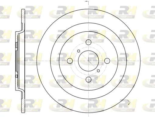 Disco do freio traseiro Toyota Yaris P13