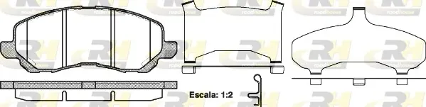 Sapatas do freio dianteiras de disco 280431 Road House