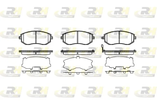 Sapatas do freio dianteiras de disco Subaru Forester 4 S13, SJ
