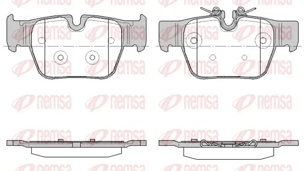 Sapatas do freio traseiras de disco MINI COUNTRYMAN F60