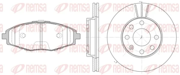 Sapatas do freio dianteiras de disco para Opel Combo 