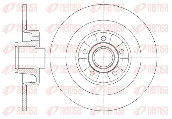 Disco do freio traseiro 699900 Remsa
