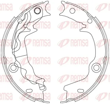 Sapatas do freio de estacionamento KIA Rio 2 JB