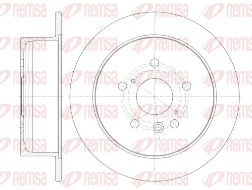 Disco do freio traseiro Toyota Highlander 1 ACU2, MCU2