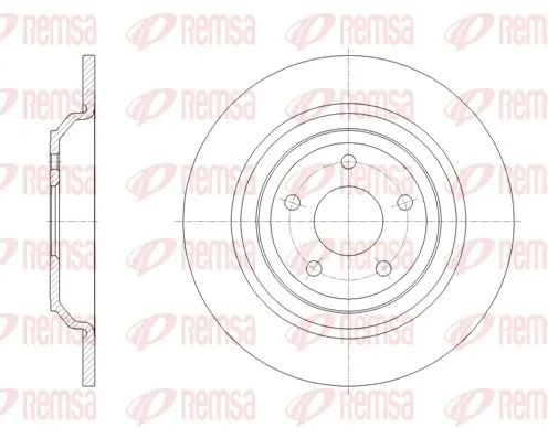 Disco do freio traseiro Ford Focus 4 HN