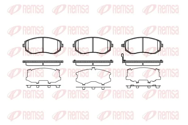 Sapatas do freio dianteiras de disco Subaru Forester 4 S13, SJ